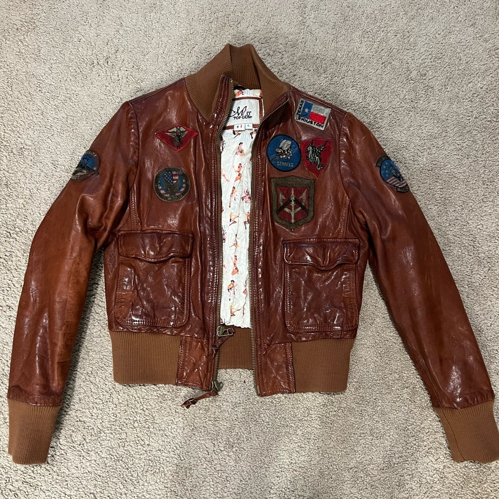 Real Top Gun Leather Jacket